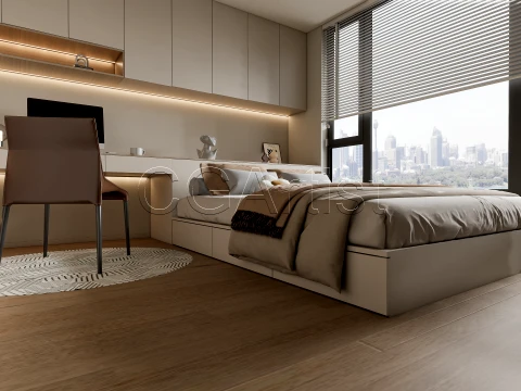 Modern bedroom 32 3D Model