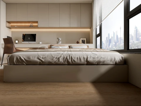 Modern bedroom 32 3D Model
