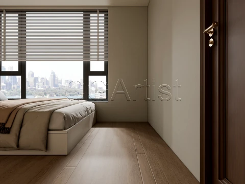 Modern bedroom 32 3D Model