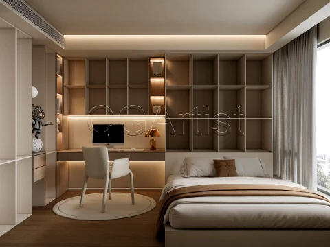 Modern bedroom 33 3D Model