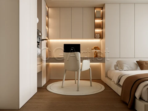 Modern bedroom 33 3D Model