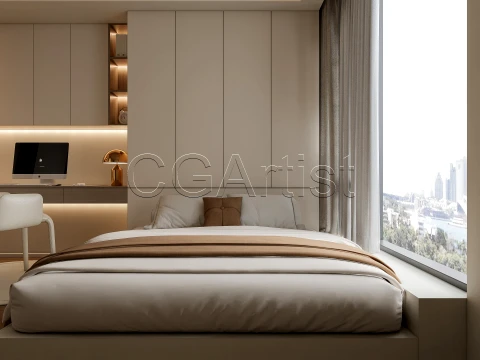 Modern bedroom 33 3D Model