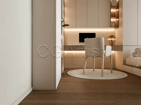 Modern bedroom 33 3D Model