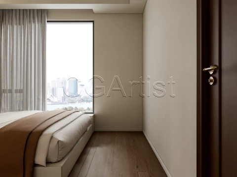 Modern bedroom 33 3D Model
