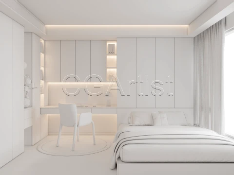 Modern bedroom 33 3D Model
