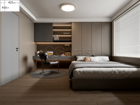 dormitorio moderno 34 Modelo 3D