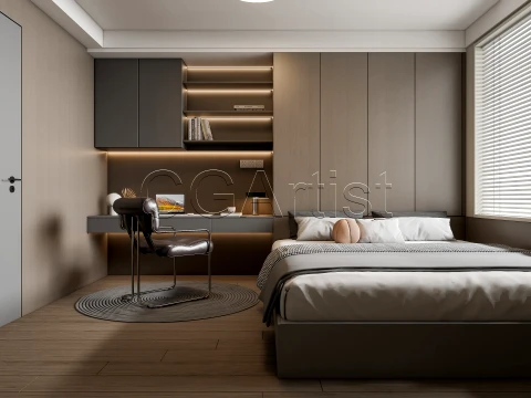 Modern bedroom 34 3D Model