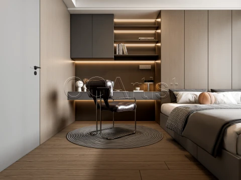 Modern bedroom 34 3D Model