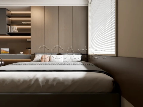 Modern bedroom 34 3D Model
