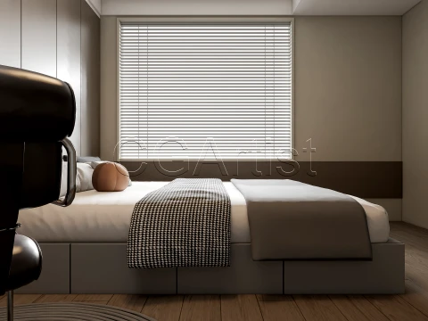 Modern bedroom 34 3D Model