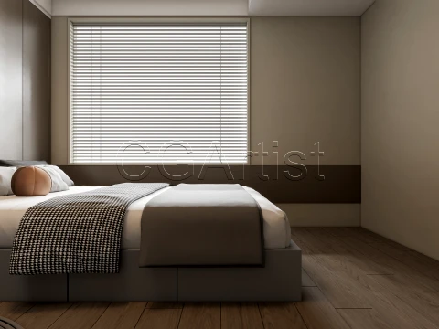 Modern bedroom 34 3D Model