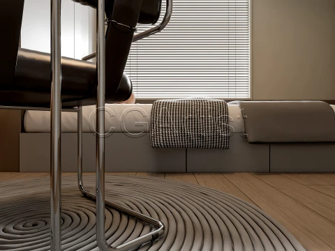 Modern bedroom 34 3D Model