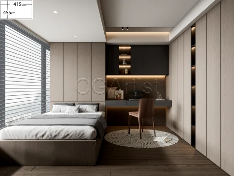 dormitorio moderno 35 Modelo 3D
