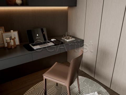 Modern bedroom 35 3D Model