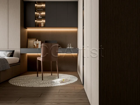 Modern bedroom 35 3D Model