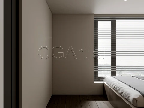 Modern bedroom 35 3D Model