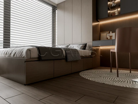 Modern bedroom 35 3D Model