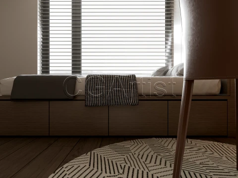 Modern bedroom 35 3D Model