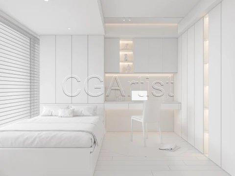 Modern bedroom 35 3D Model