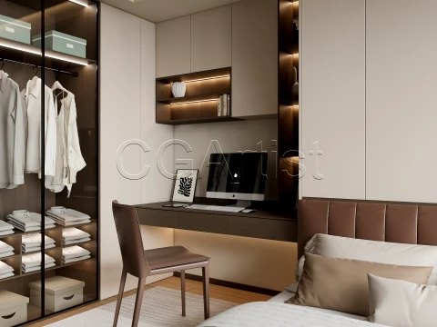 Modern bedroom 36 3D Model