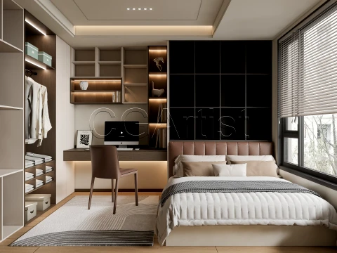 Modern bedroom 36 3D Model