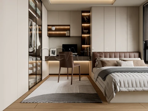 Modern bedroom 36 3D Model