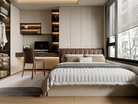 Modern bedroom 36 3D Model