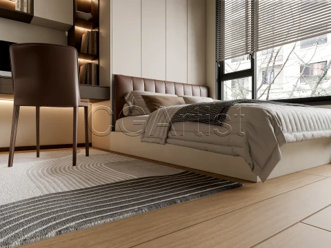 Modern bedroom 36 3D Model
