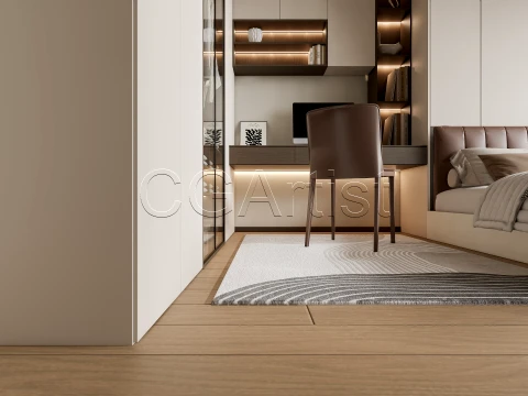 Modern bedroom 36 3D Model