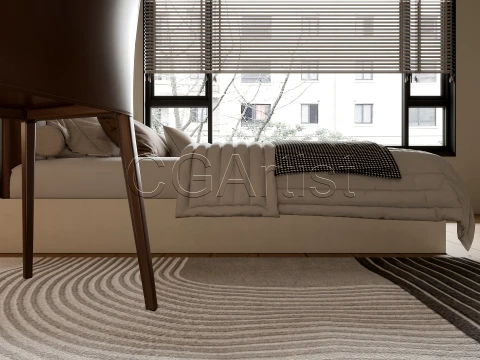 Modern bedroom 36 3D Model