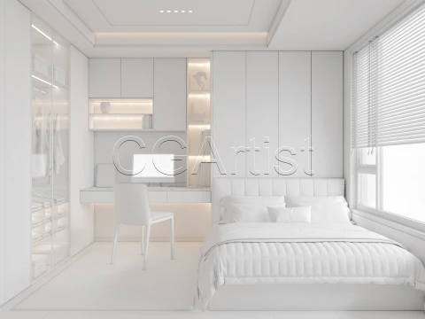 Modern bedroom 36 3D Model