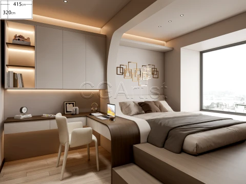 Dormitorio moderno 37 Modelo 3D
