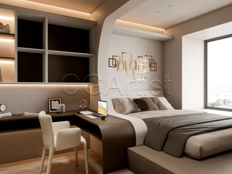 Modern bedroom 37 3D Model