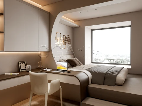 Modern bedroom 37 3D Model