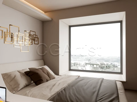 Modern bedroom 37 3D Model