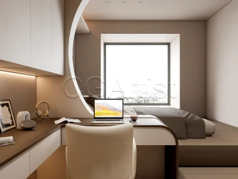 Modern bedroom 37 3D Model