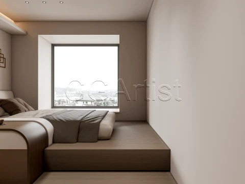 Modern bedroom 37 3D Model