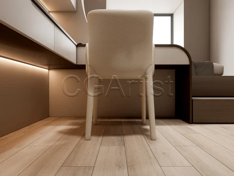 Modern bedroom 37 3D Model