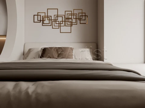 Modern bedroom 37 3D Model