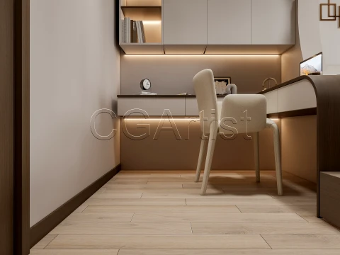 Modern bedroom 37 3D Model