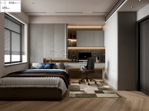 Dormitorio moderno 38 Modelo 3D