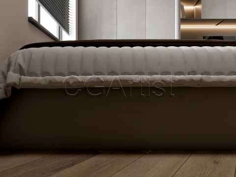 Modern bedroom 38 3D Model