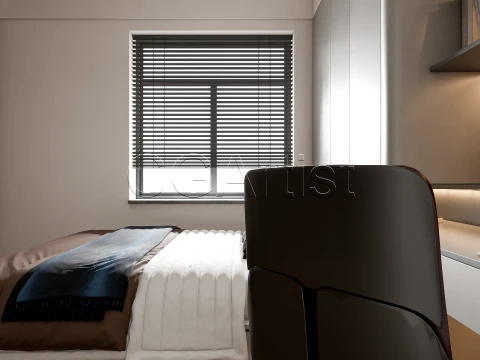 Modern bedroom 38 3D Model