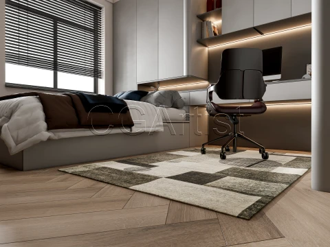 Modern bedroom 38 3D Model