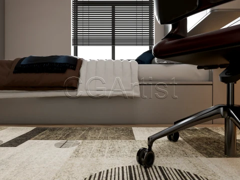 Modern bedroom 38 3D Model