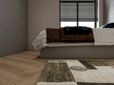 Modern bedroom 38 3D Model