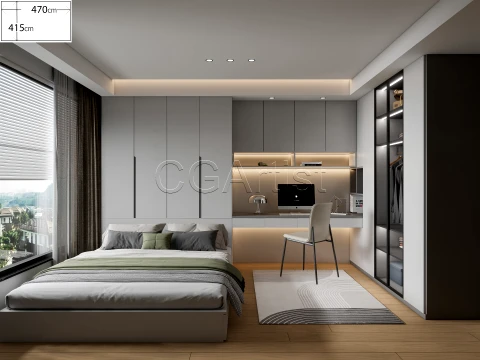 dormitorio moderno 39 Modelo 3D