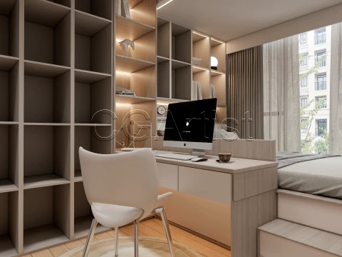 Modern bedroom 40 3D Model