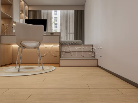 Modern bedroom 40 3D Model