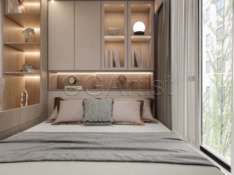 Modern bedroom 40 3D Model
